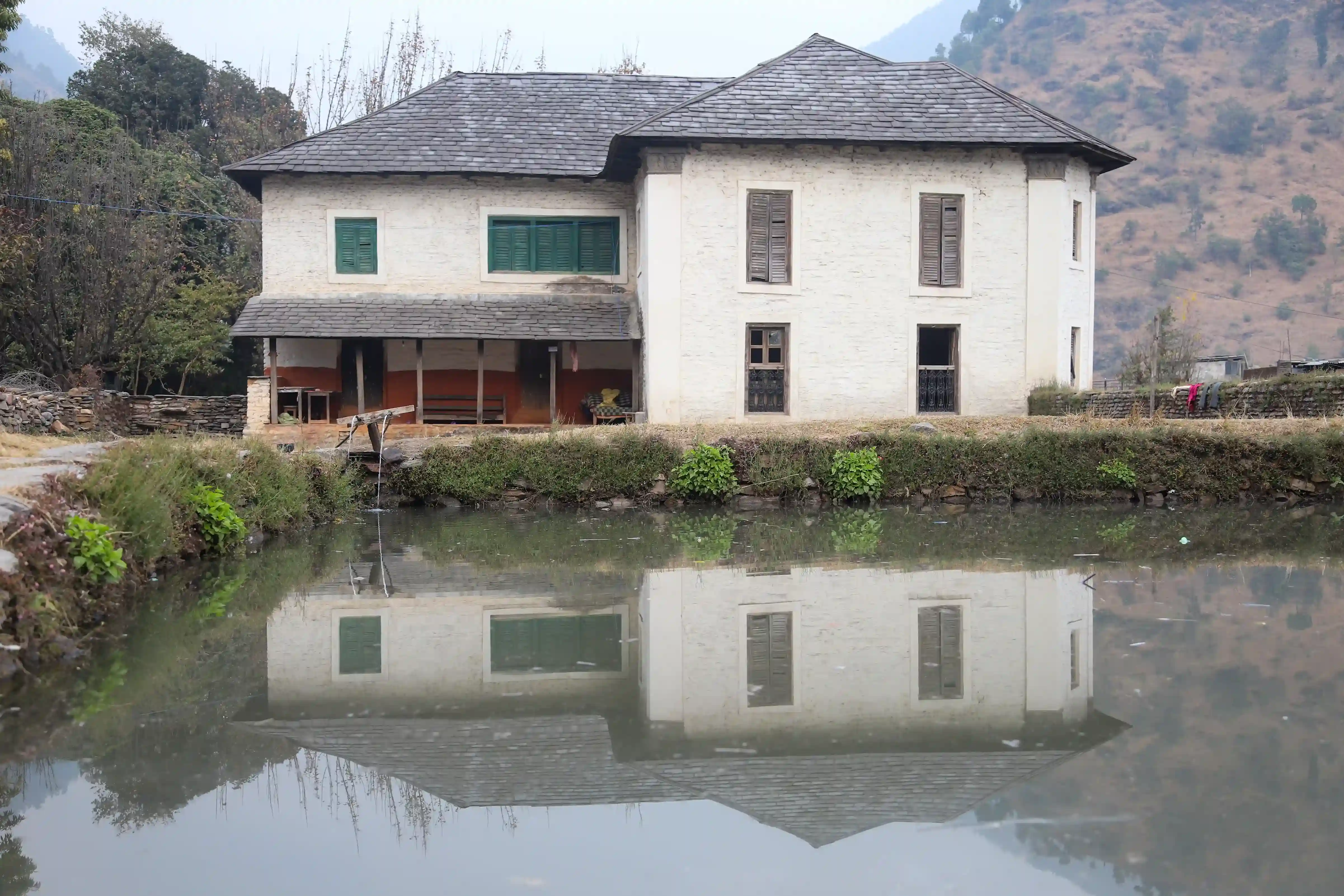 Local houses and their agricultural practices, showcasing the community's connection to the land